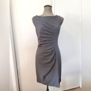 Calvin Klein Women’s Sleeveless Dress. Charcoal Gray Knee Length. Size 8